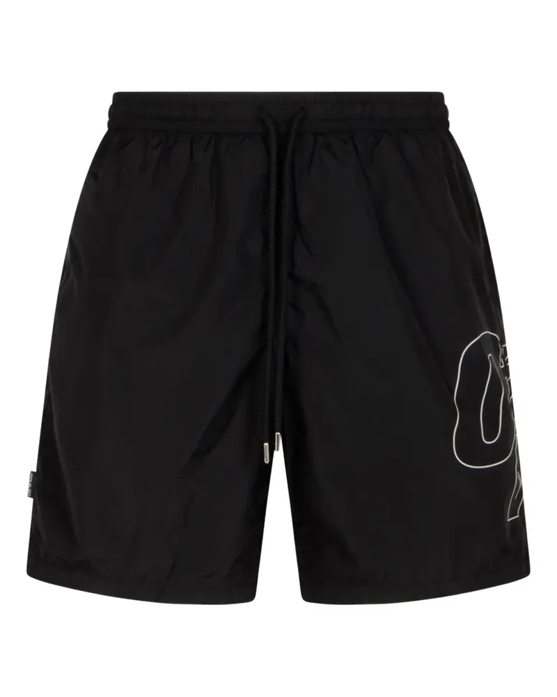 OFF-WHITE Badeshorts mit Kordelzug - Schwarz Schwarz