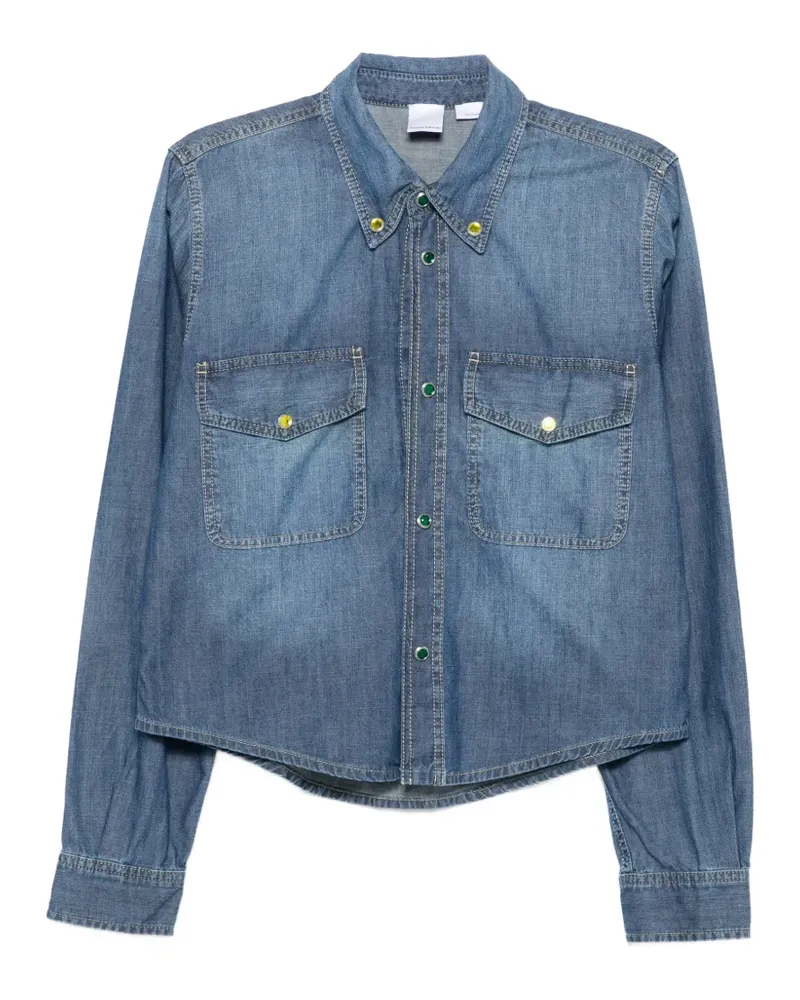 Pinko Scherma pocket button shirt - Blau Blau