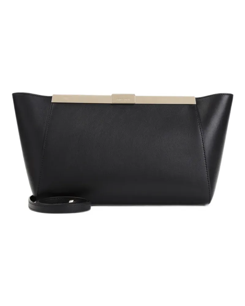 Giorgio Armani Clutch mit Logo-Gravur - Schwarz Schwarz