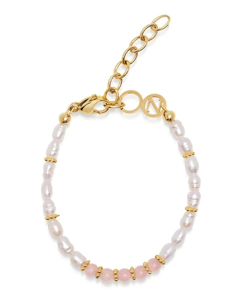 Nialaya Armband mit Barockperlen - Rosa Rosa