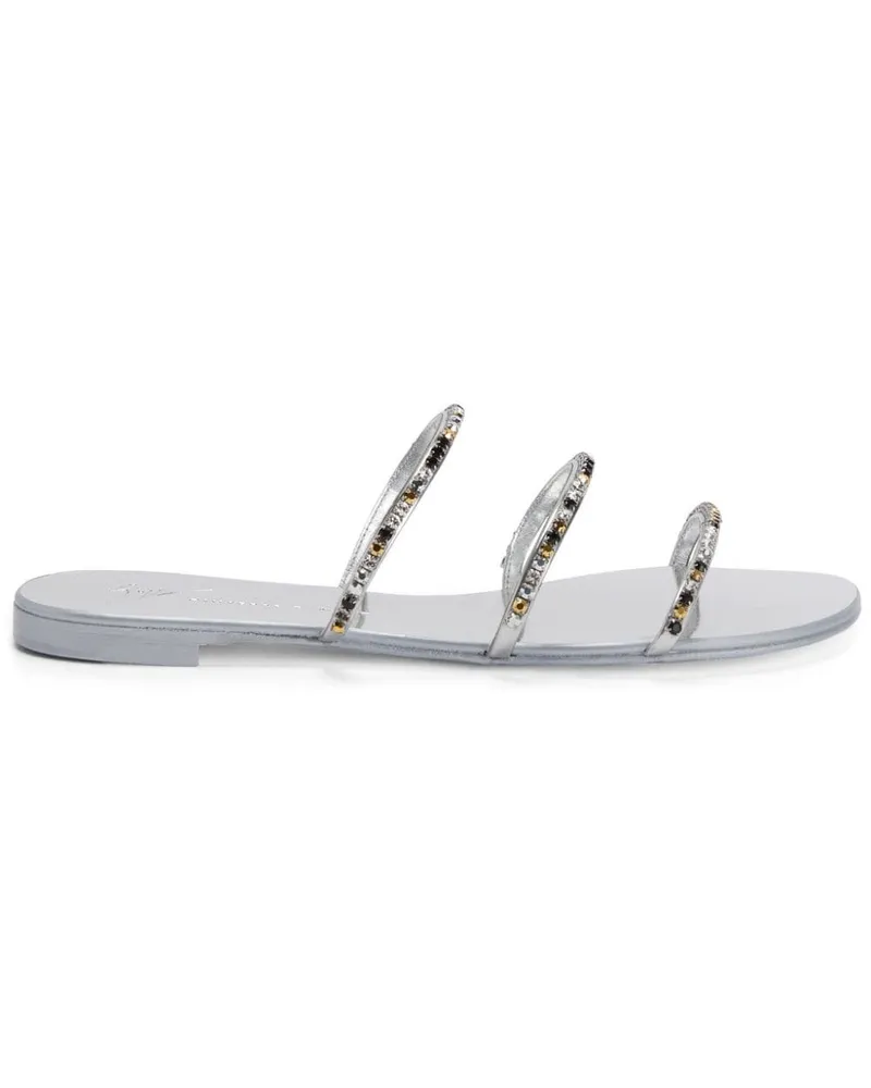 Giuseppe Zanotti Dark Colorful Sandalen - Silber Silber
