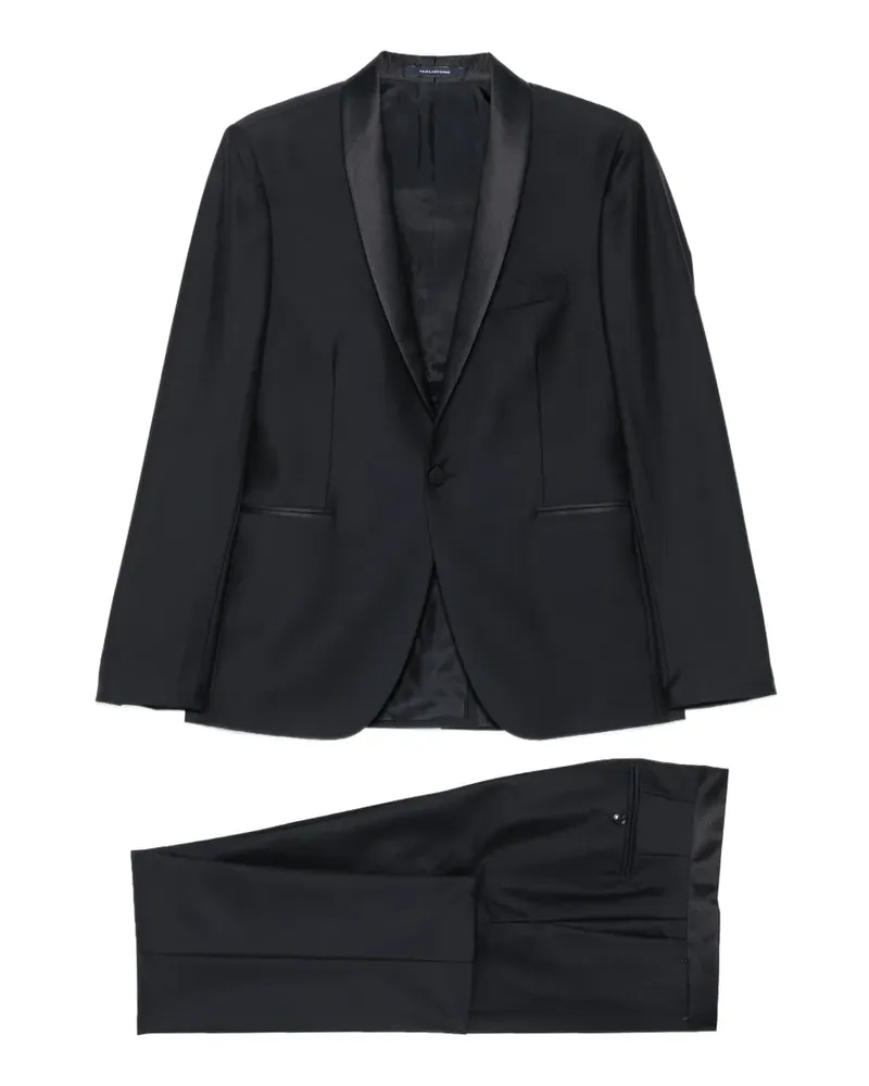 Tagliatore satin-lapel single-breasted suit - Blau Blau