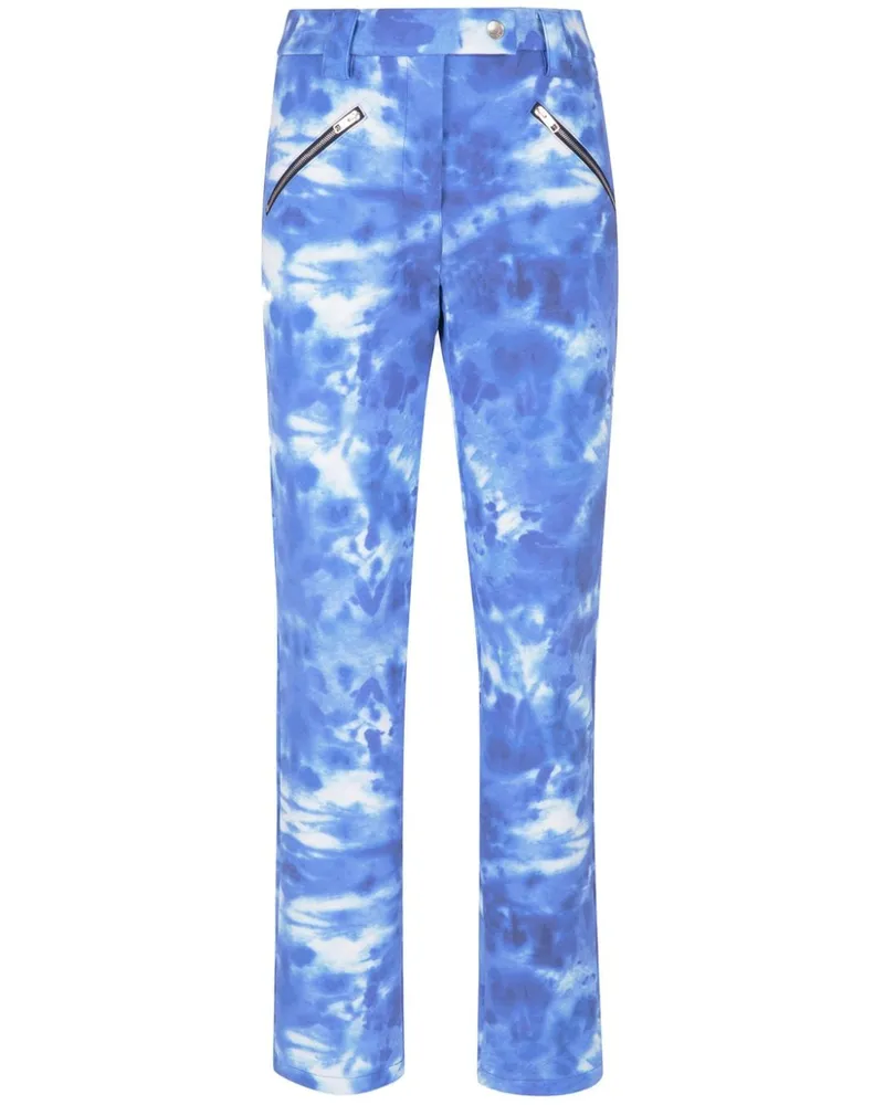 Bally Gerade Hose mit Wolken-Print - Blau Blau