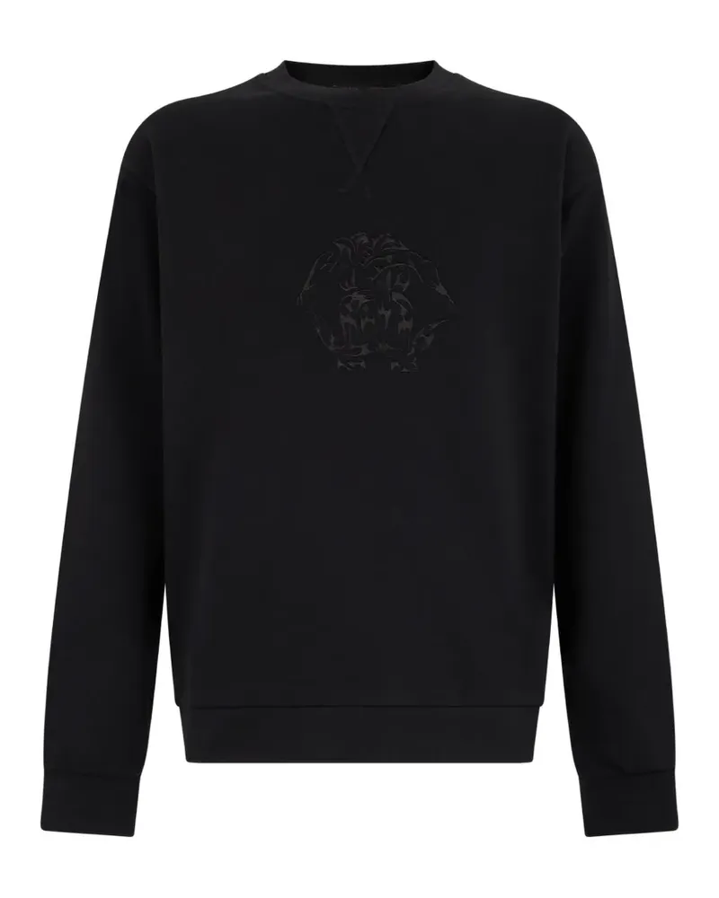Roberto Cavalli logo-embroidered sweatshirt - Schwarz Schwarz