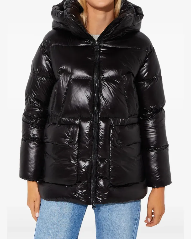 Hetregó Imogen hooded quilted puffer jacket - Schwarz Schwarz