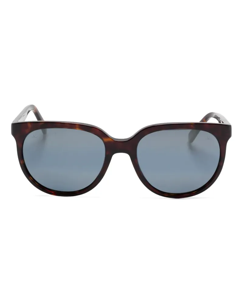 Vuarnet Sonnenbrille mit ovalem Gestell - Braun Braun