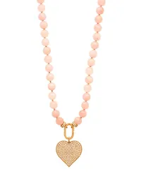 Sydney Evan 14kt yellow  Heart-charm quartz and diamond necklace Gold