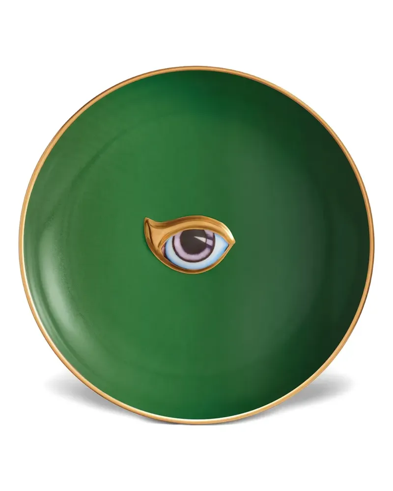 L’OBJET Lito Teller mit Augendetail (15cm) - Grün Grün
