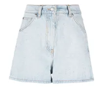 Jeans-Shorts mit Distressed-Detail