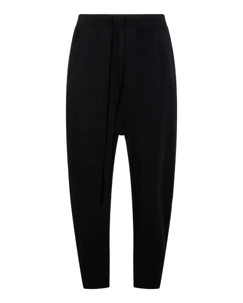THOM KROM drawstring-fastening dropped-crotch trousers - Schwarz Schwarz