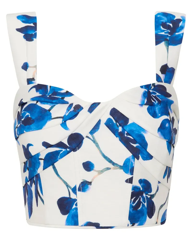 Rebecca Vallance Top mit Blumenmotiv - Weiß Weiß