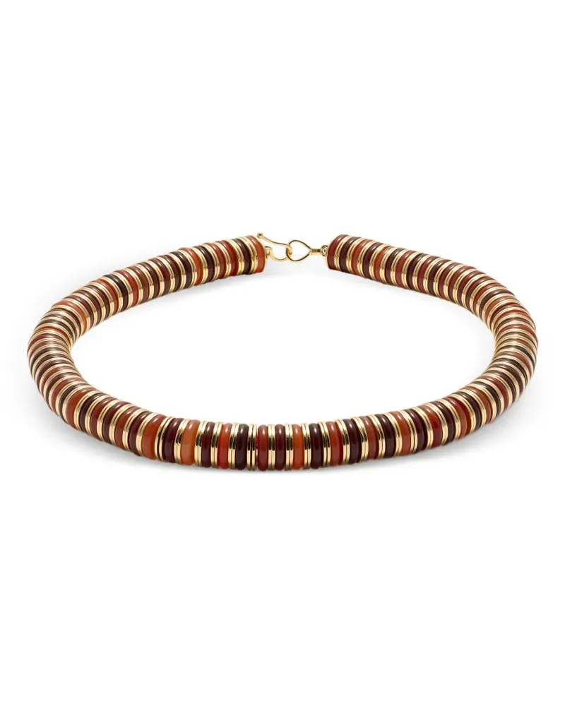 Eddie Borgo Lenox Bernstein-Halskette mit Karneol - Gold Gold