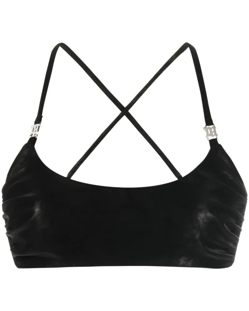 MISBHV Cropped-Top mit Logo - Schwarz Schwarz