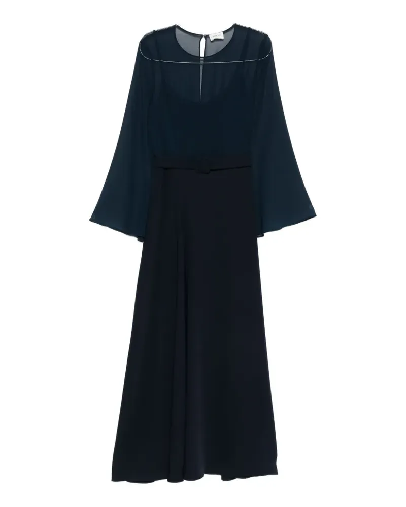 P.A.R.O.S.H. crew-neck maxi dress - Blau Blau