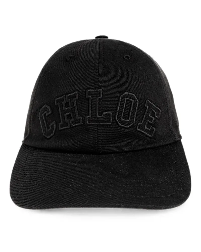 Chloé logo-embroidered cap - Schwarz Schwarz