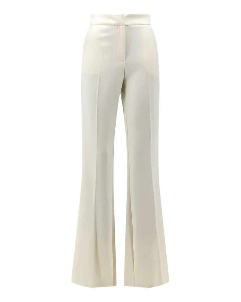 ACTUALEE pressed-crease flared trousers - Weiß Weiß