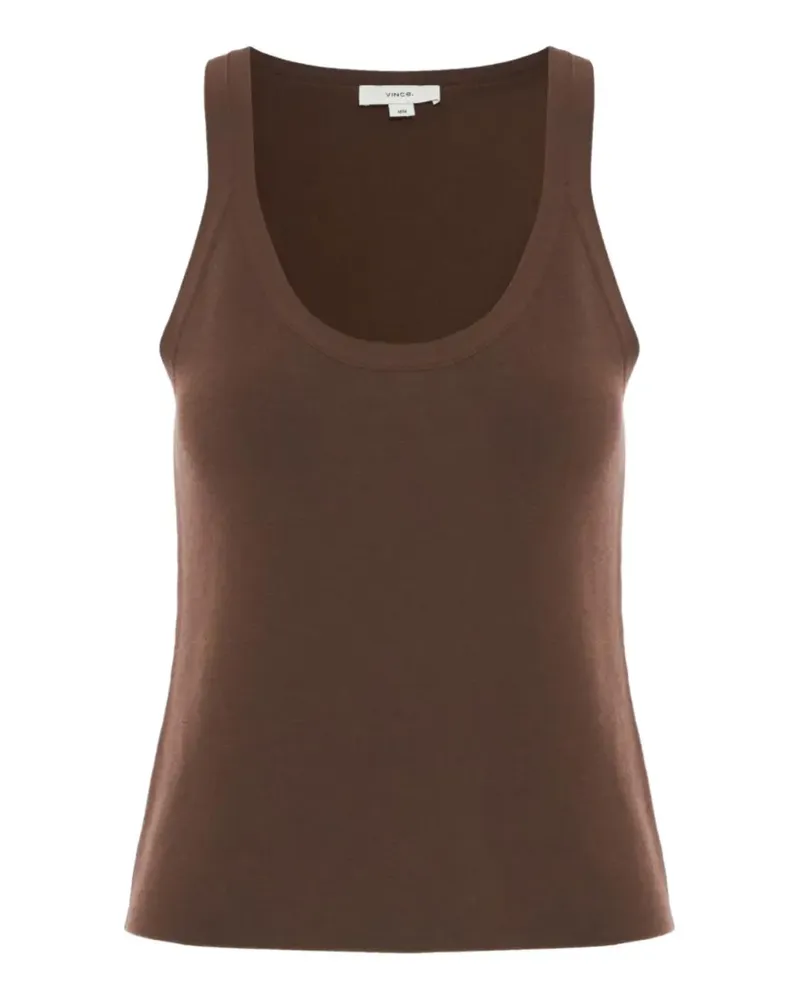 Vince Trägershirt mit U-Ausschnitt - Braun Braun
