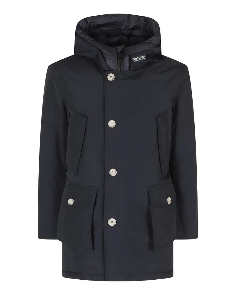 Woolrich Arctic hooded button-fastening coat - Blau Blau
