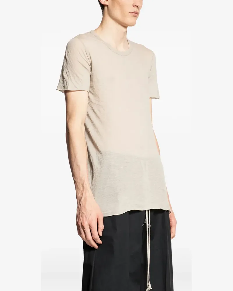 Rick Owens Kurzärmeliges T-Shirt - Nude Nude