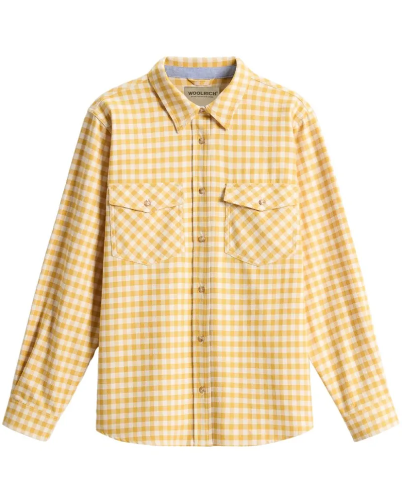 Woolrich Kariertes Flanellhemd - Gelb Gelb