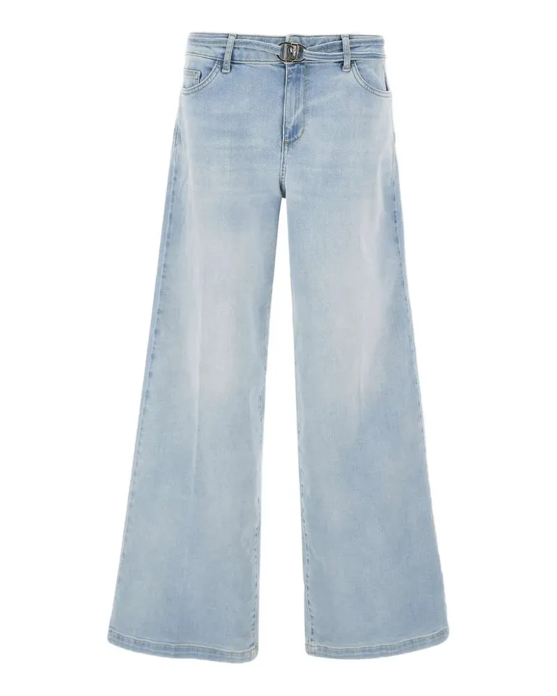 Liu Jo faded-effect wide-leg jeans - Blau Blau