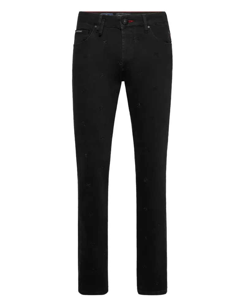 Philipp Plein Jeans mit Monogramm - Schwarz Schwarz