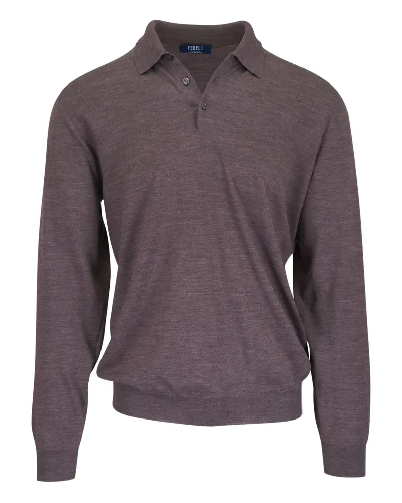 Fedeli Klassisches Poloshirt - Braun Braun