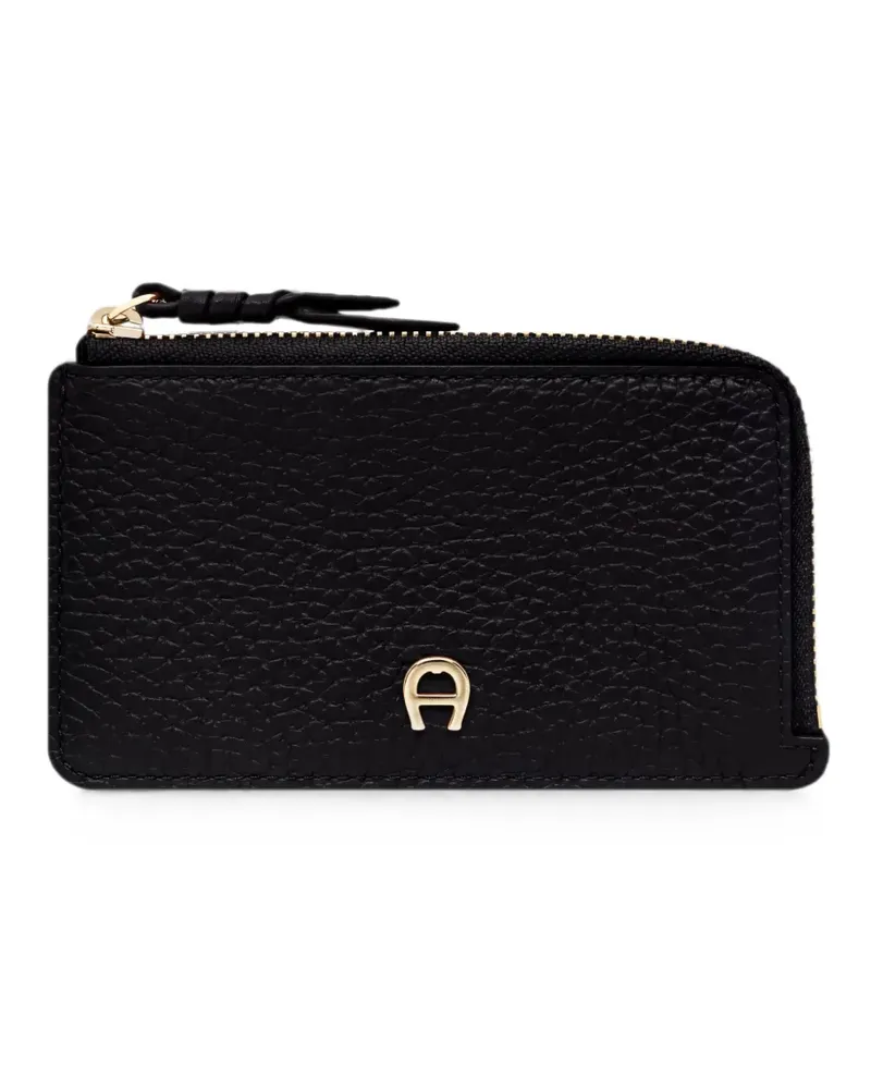 Aigner Carre Soft leather purse - Schwarz Schwarz