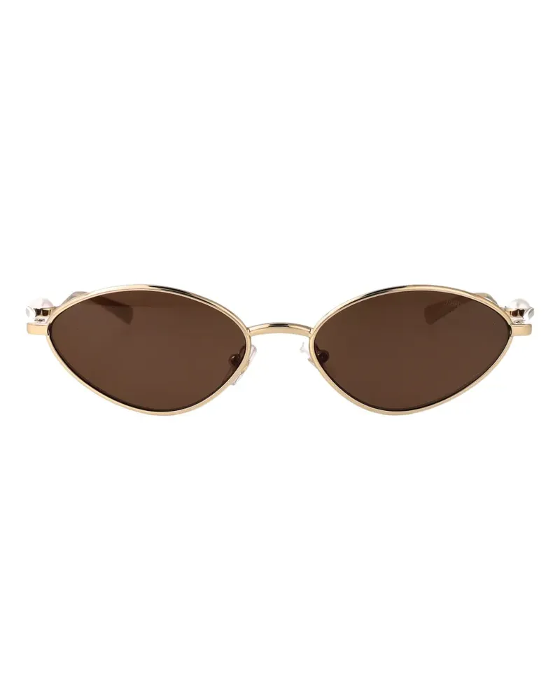 Jimmy Choo Ina geometric-frame sunglasses - Gold Gold