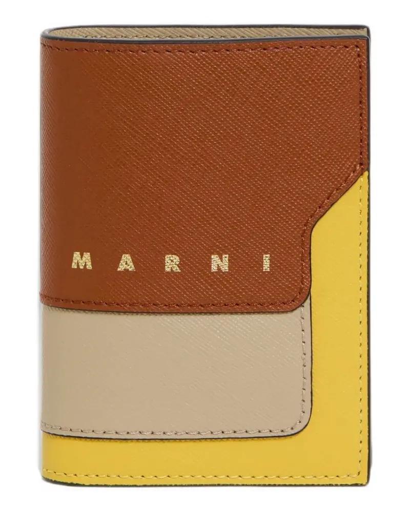 Marni Portemonnaie aus Saffiano-Leder - Braun Braun