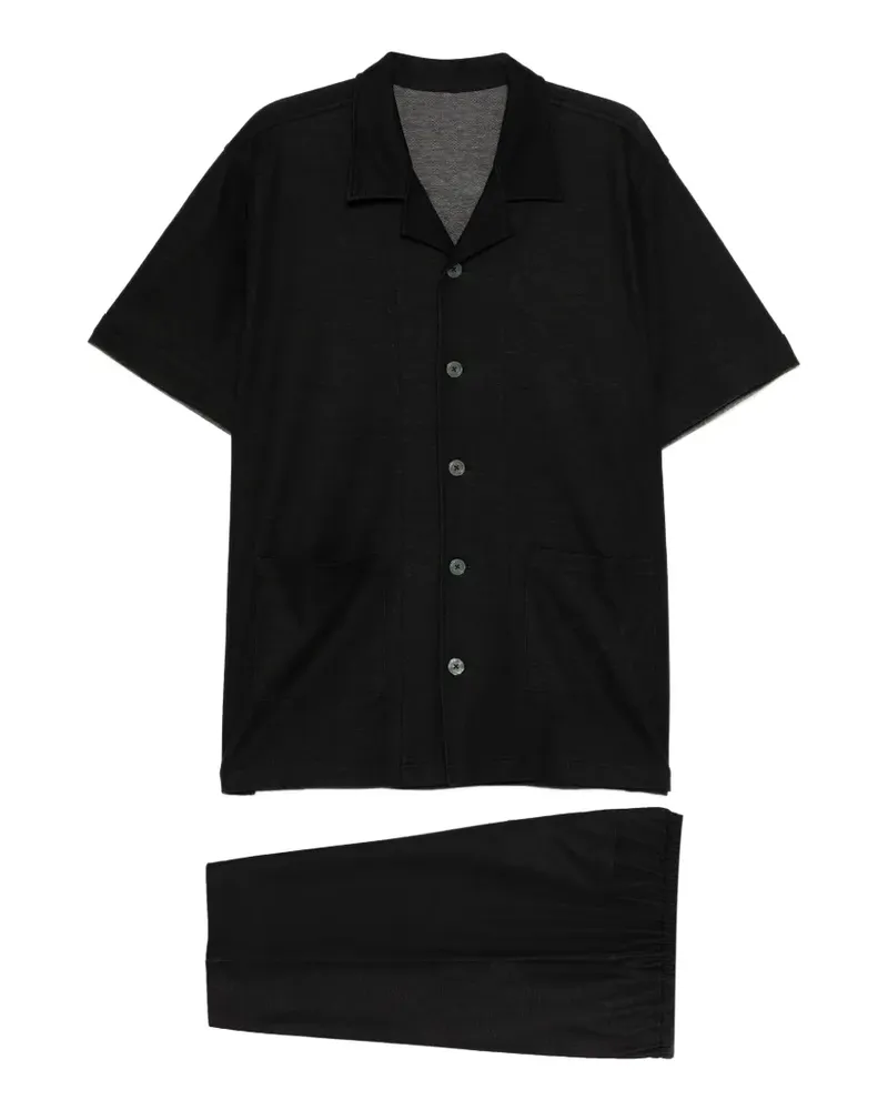 Mastermind World Pyjama mit Print - Schwarz Schwarz