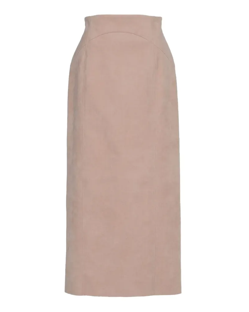 Muller of Yoshiokubo saddle faux-suede skirt - Blau Blau