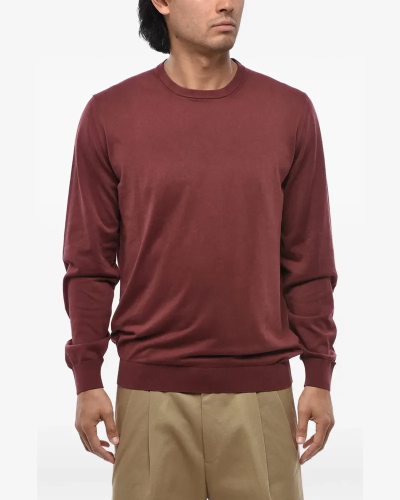 Corneliani crew-neck cotton sweater - Rot Rot