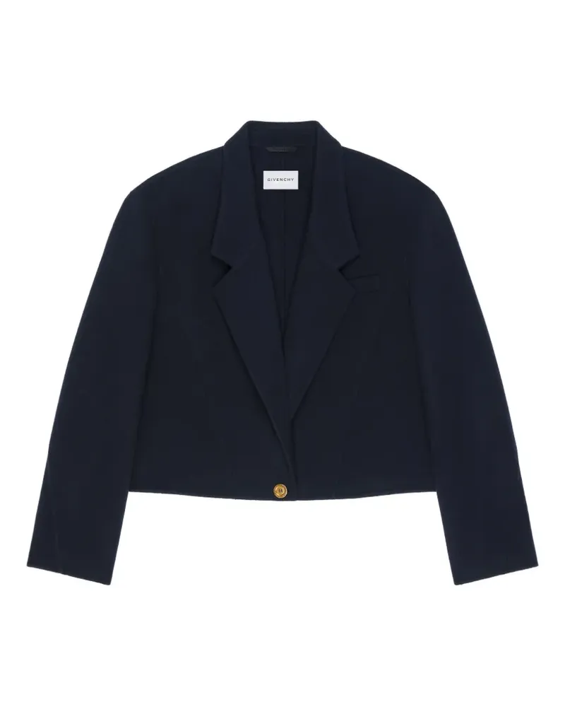 Givenchy Cropped-Mantel aus Wolle und Kaschmir - Blau Blau