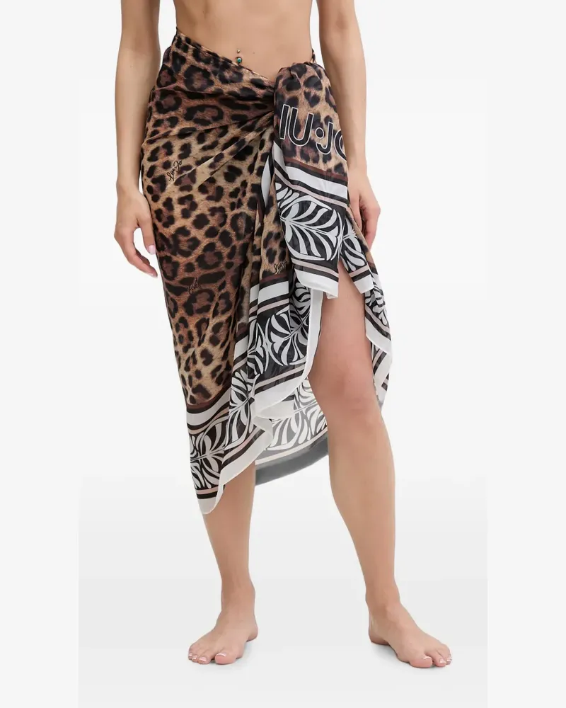 Liu Jo leopard-print sarong - Braun Braun