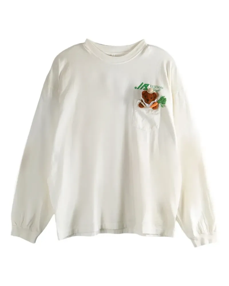 Doublet My Workwear Bear chest-pocket T-shirt - Weiß Weiß