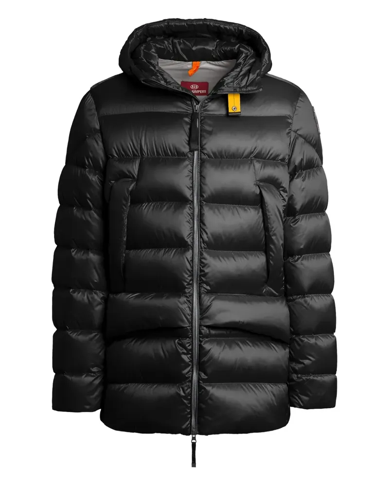 Parajumpers Gesteppte Kapuzenjacke - Schwarz Schwarz