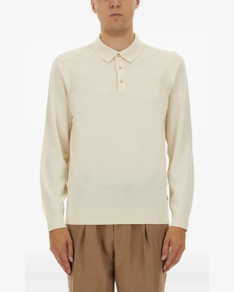 HUGO BOSS long-sleeve polo shirt - Nude Nude