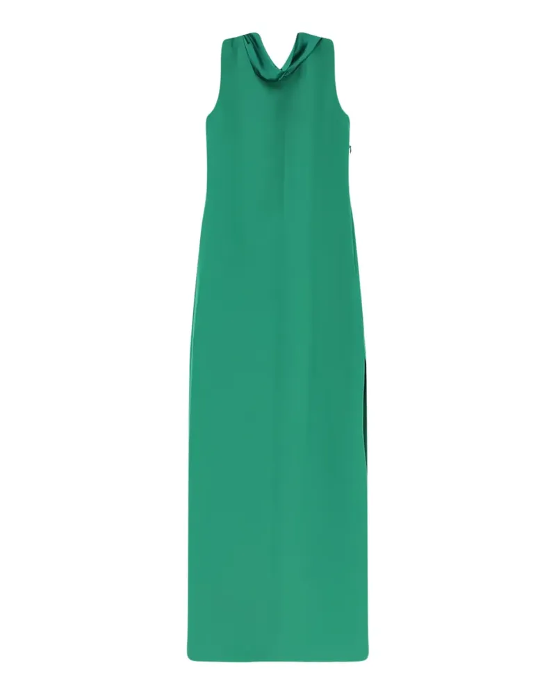 Max Mara plunging back side-slit dress - Grün Grün