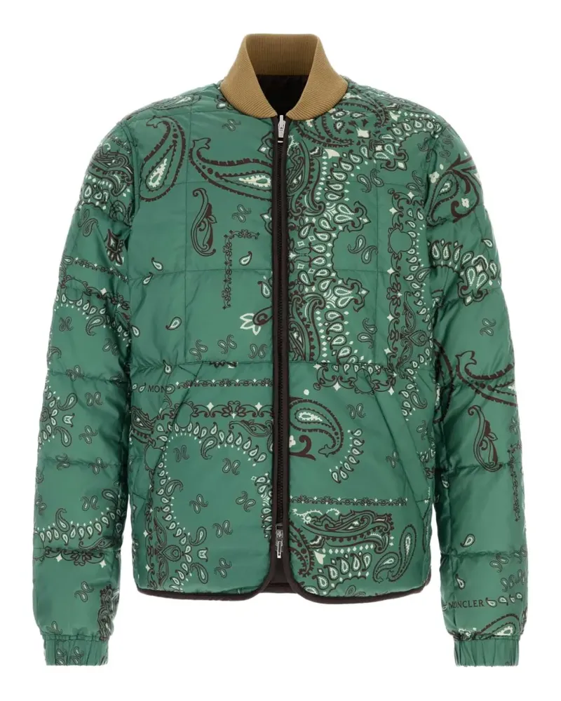 Moncler Chalvron paisley-print reversible jacket - Grün Grün