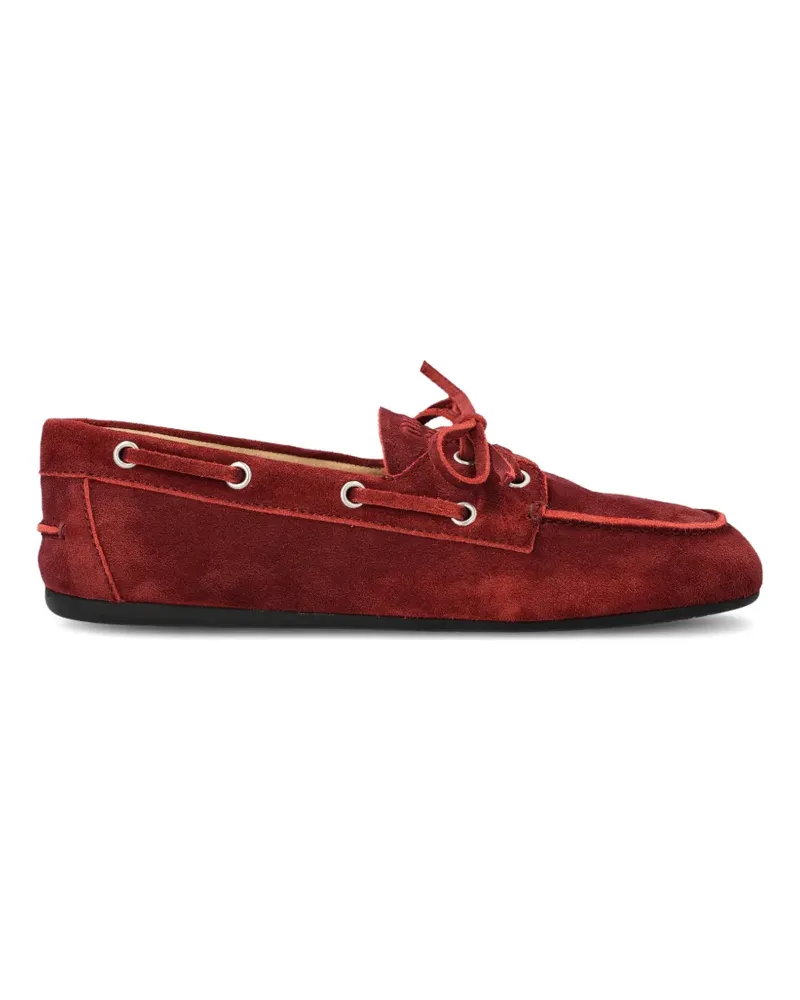 Miu Miu tie-detail loafers - Rot Rot