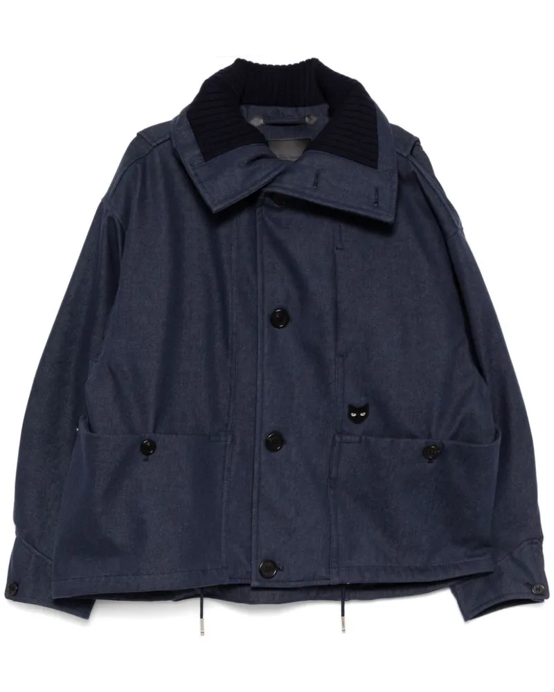 SONGZIO Panther Jacke im Jeans-Look - Blau Blau