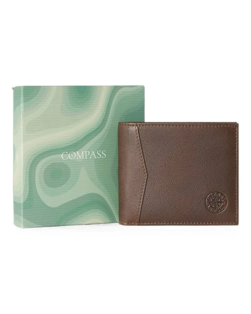 Osprey Compass debossed-logo leather wallet - Braun Braun