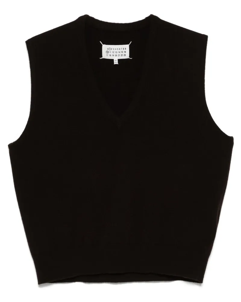 Maison Margiela Pullunder aus Schurwolle - Braun Braun