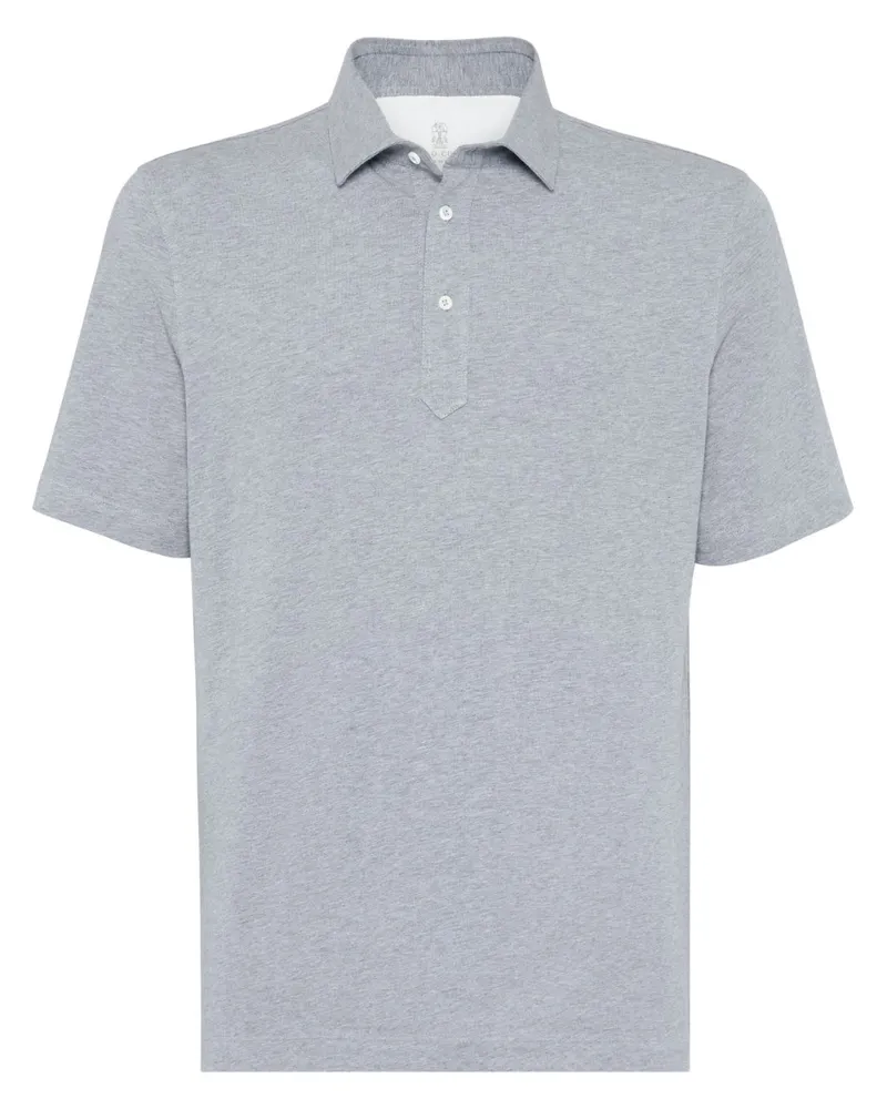 Brunello Cucinelli Klassisches Poloshirt - Grau Grau