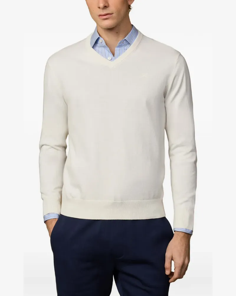 Hackett Pullover mit V-Ausschnitt - Nude Nude