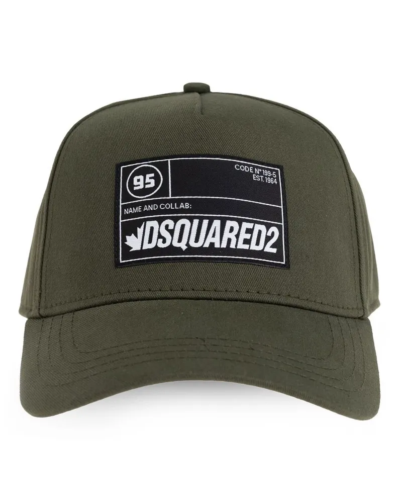 Dsquared2 Baseballkappe mit Logo-Patch - Grün Grün
