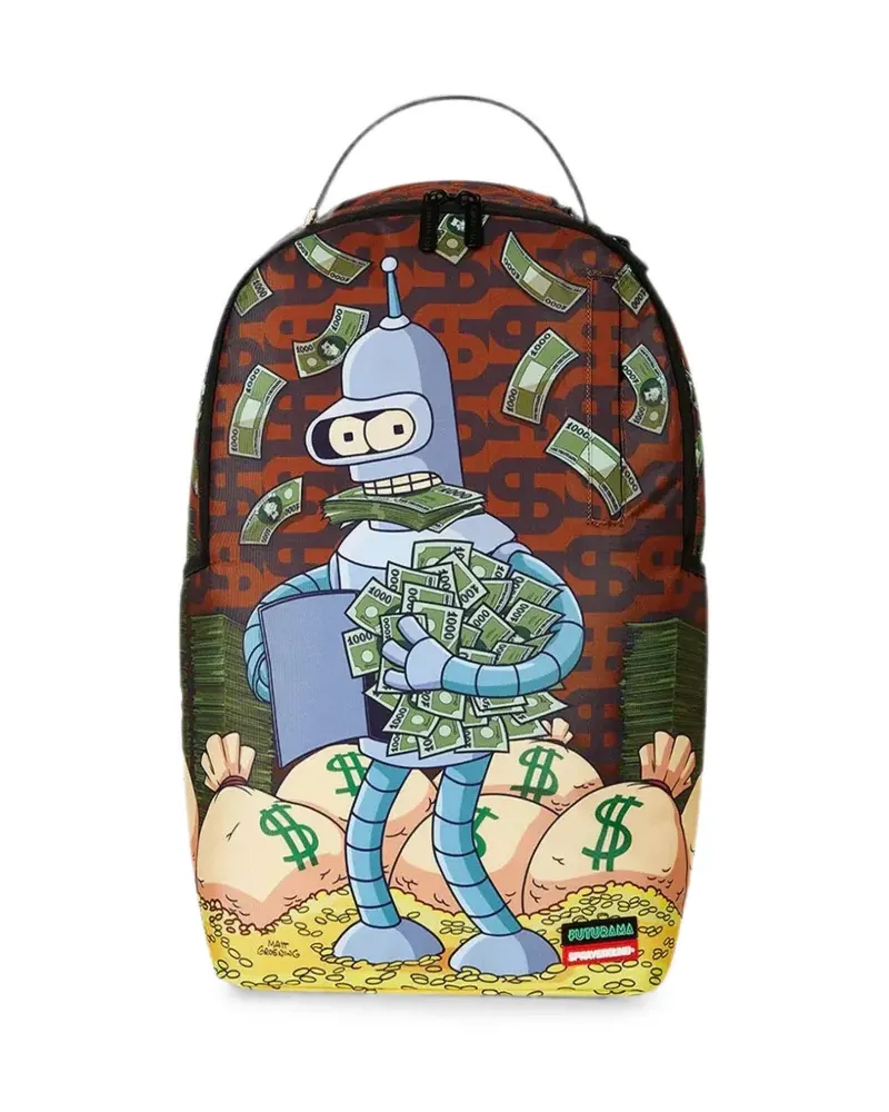 Sprayground x Futurama Cash-In Bender Rucksack - Braun Braun