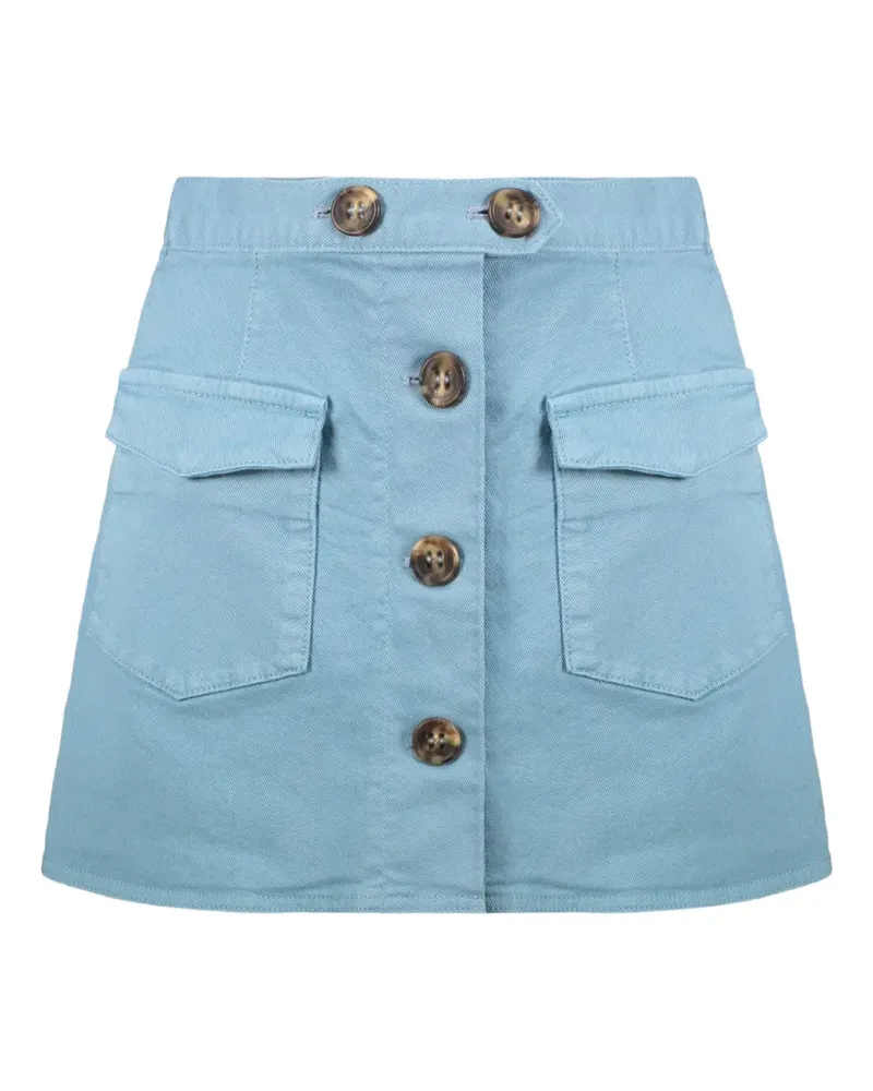RED Valentino button-front cargo mini skort - Blau Blau