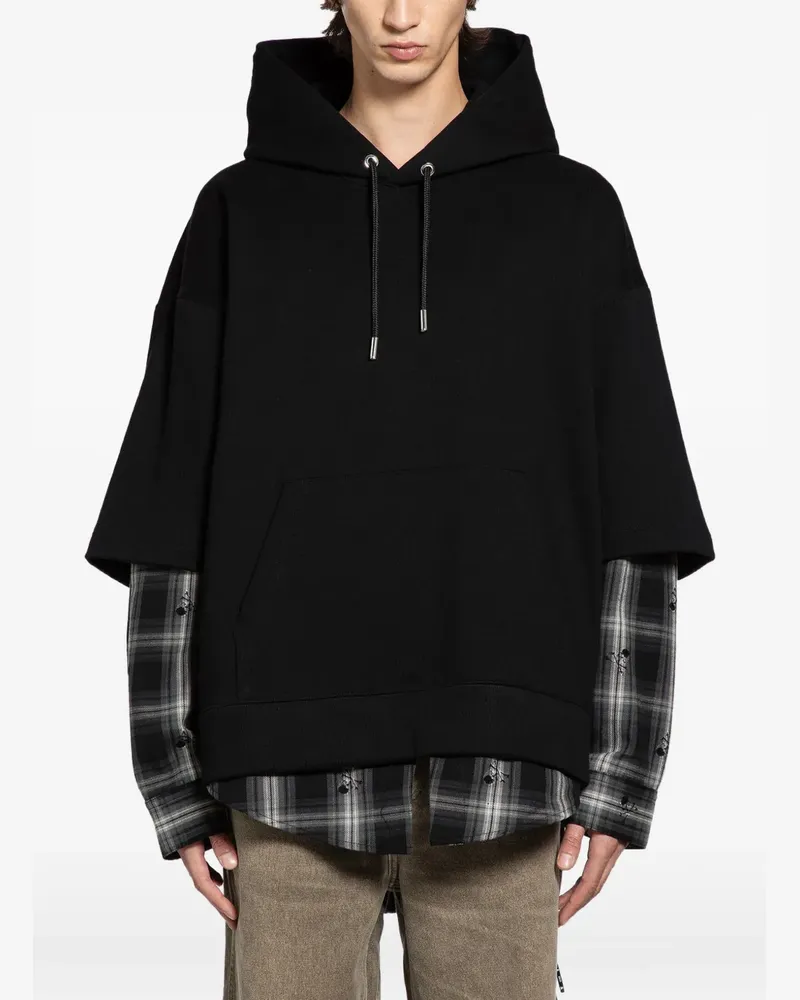 Mastermind World layered hoodie - Schwarz Schwarz